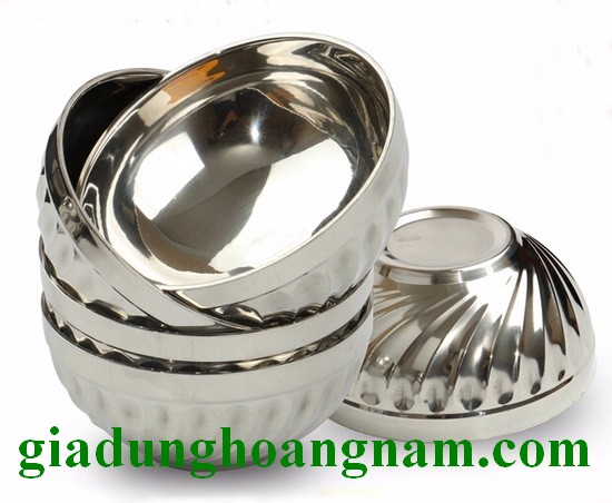 COMBO 10 TÔ XOẮN INOX HOÀNG GIA - 16 CM