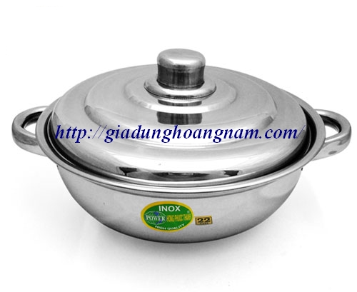NỒI LẨU QUAY TRÒN KHÔNG HÍT- INOX 201