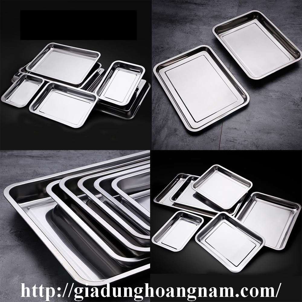 KHAY MÂM CẠN INOX 35X50X2 CM