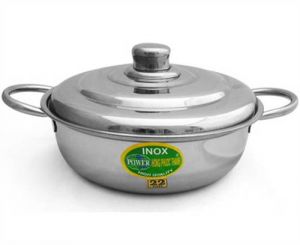 NỒI LẨU QUAI ỐNG NẮP INOX - INOX 430